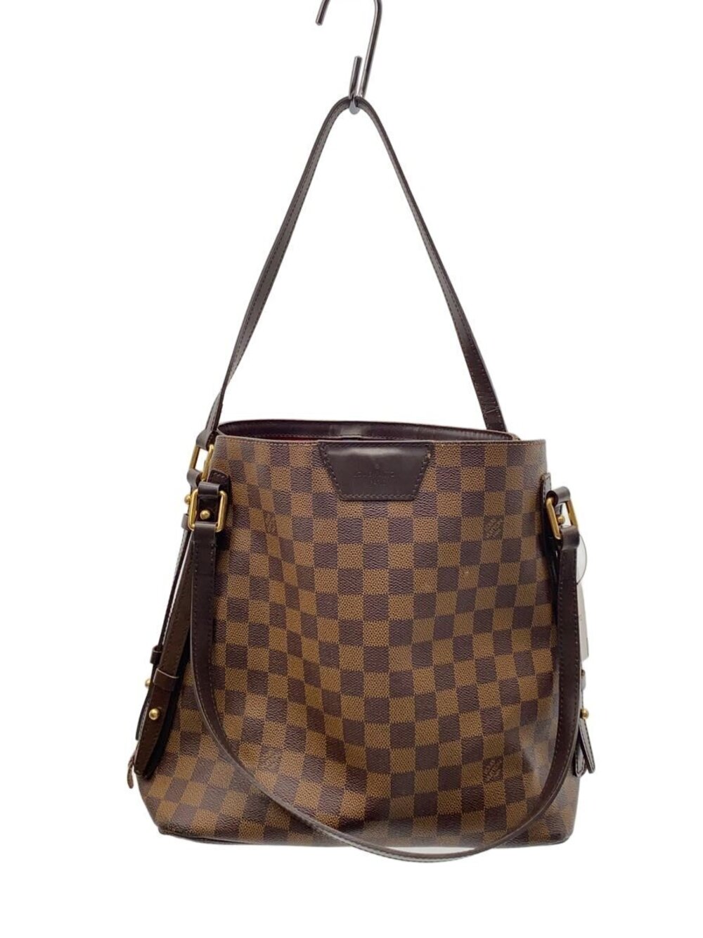 LOUIS VUITTON Cabas Rivington Damier Ebene Brown Monogram Leather
